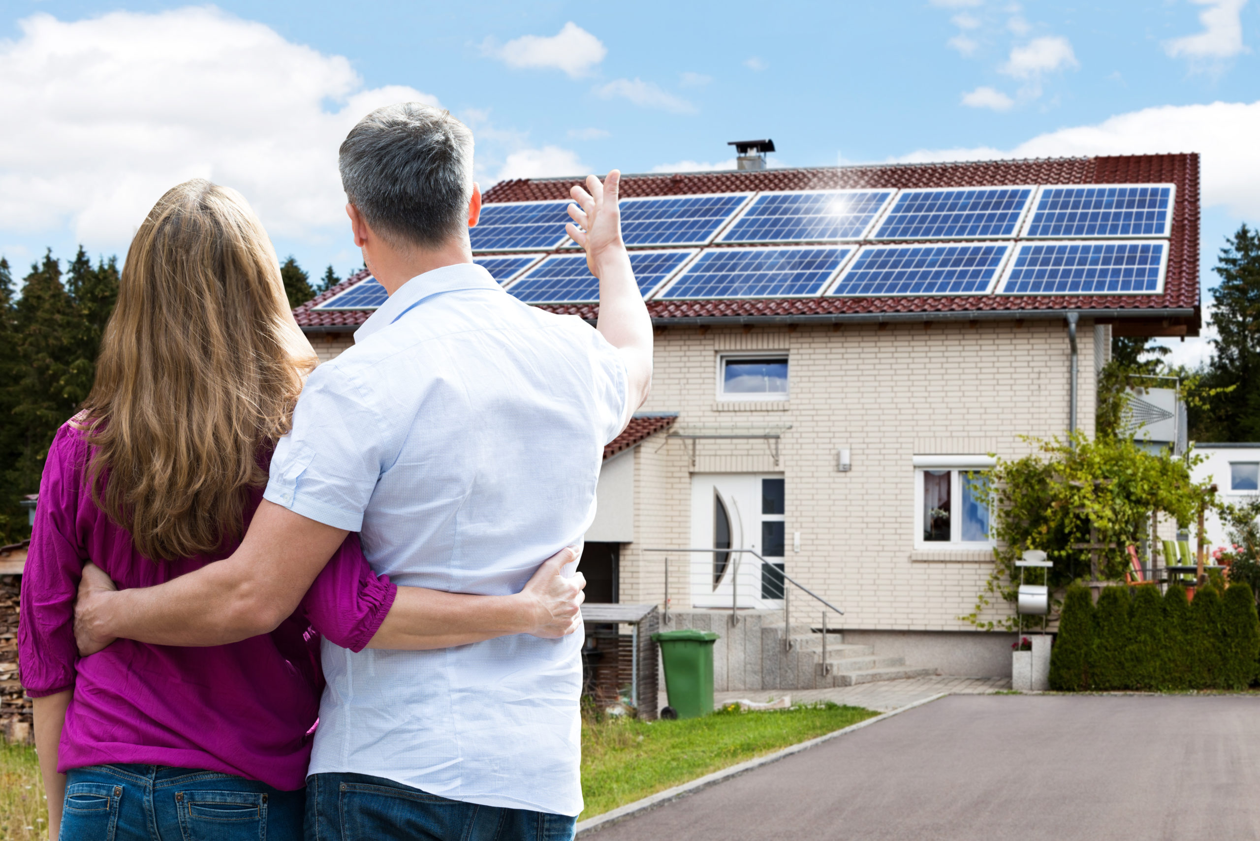 solar panel house