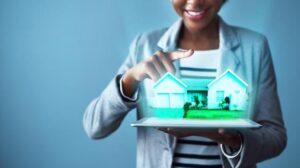 real estate agent using technology to build business